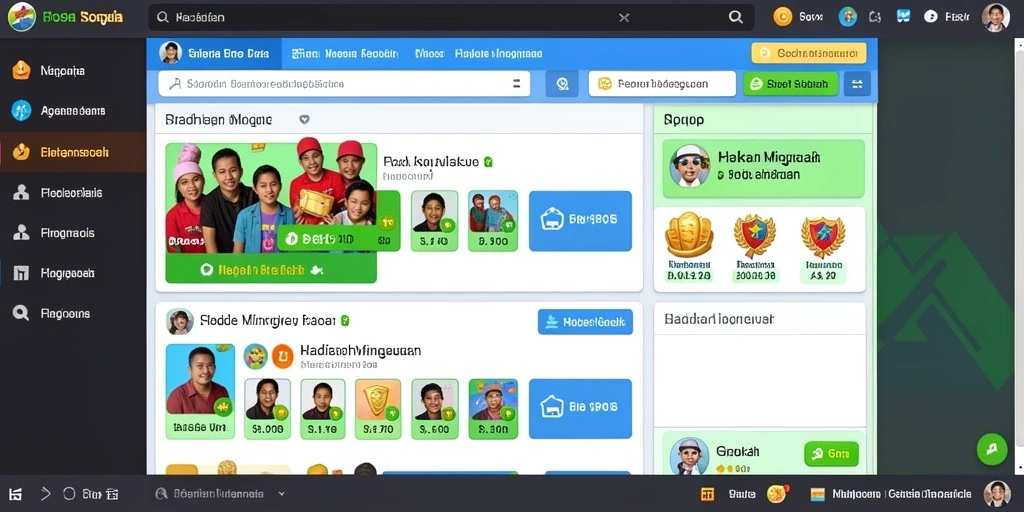 Fitur interaktif yang memungkinkan komunikasi antar pemain.