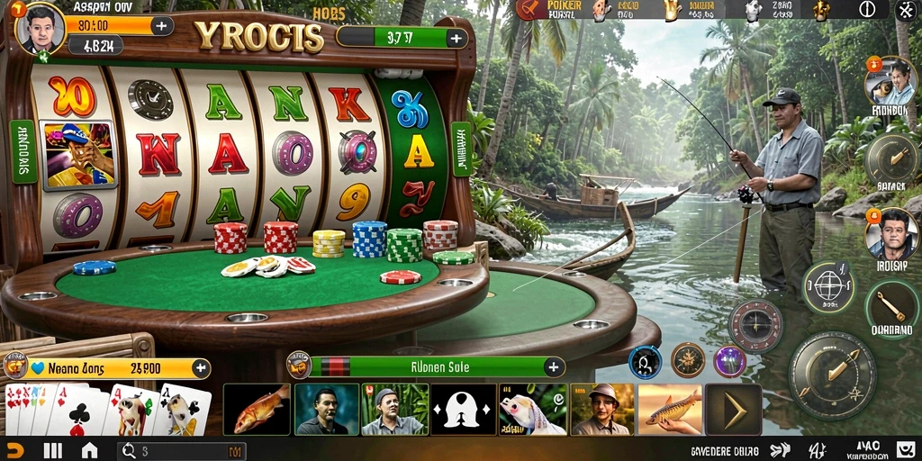 Opsi tema game yang beragam dan menarik.